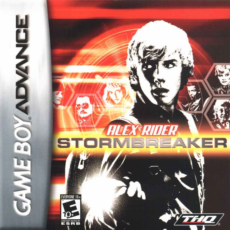 Alex Rider Stormbreaker box art for GameBoy Advance